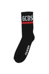 Gcds Black Stretch-cotton Blend Socks