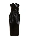 Maison Margiela Back Sleeveless Bustier Midi Dress In Acetate Woman