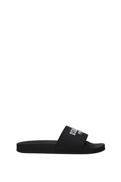 Dsquared2 Slippers And Clogs Ceresio 9 Rubber Black
