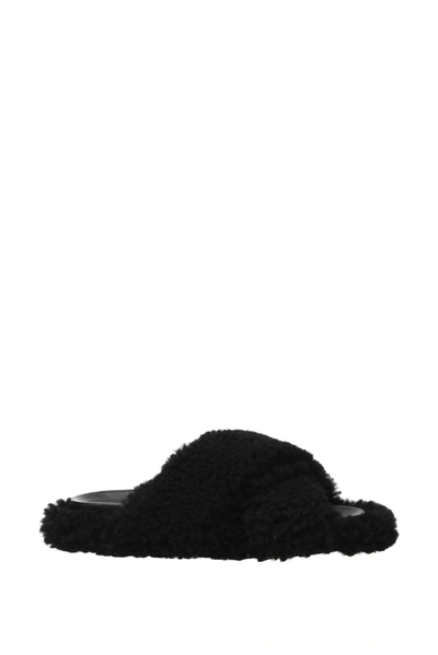 Marni Slippers And Clogs Fur Black