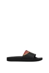 MARCELO BURLON COUNTY OF MILAN SLIPPERS AND CLOGS ICON WINGS RUBBER BLACK CORAL