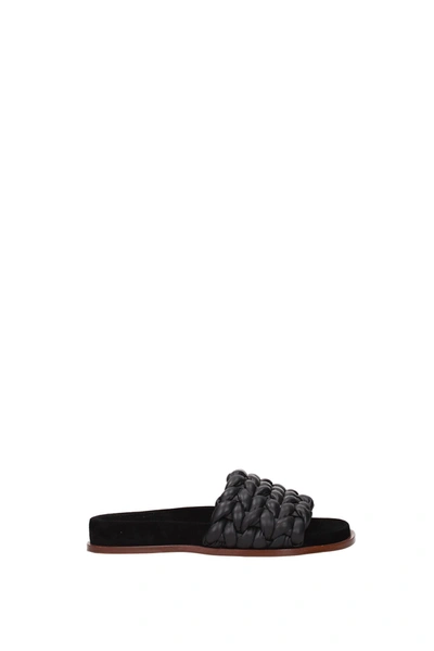 Chloé Slippers And Clogs Leather Black