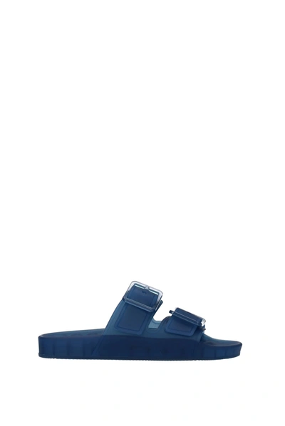 Balenciaga Slippers And Clogs Plastic Blue Transparent