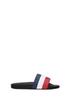 MONCLER SLIPPERS AND CLOGS RUBBER MULTICOLOR BLACK