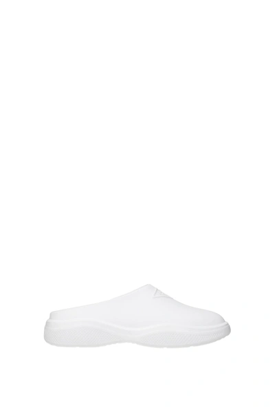 Prada Slippers And Clogs Rubber White