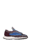 Valentino Garavani Man Sneakers Azure Size 9 Textile Fibers