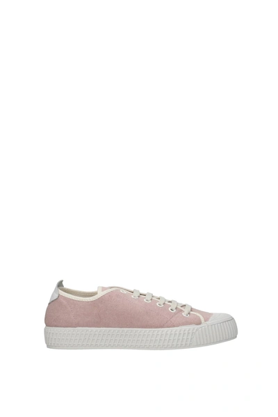 Car Shoe Sneakers Fabric Pink Peach