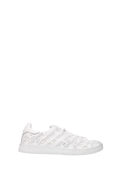 Vetements Sneakers Leather White