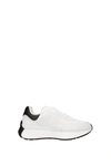 Alexander Mcqueen Sprint Runner Embossed Two-tone Leather Exaggerated-sole Sneakers