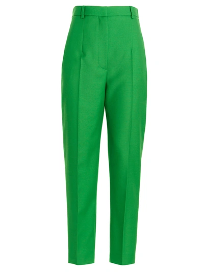 Alexander Mcqueen Straight Leg Pants In Verde