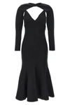 ROLAND MOURET STRETCH KNIT MIDI DRESS