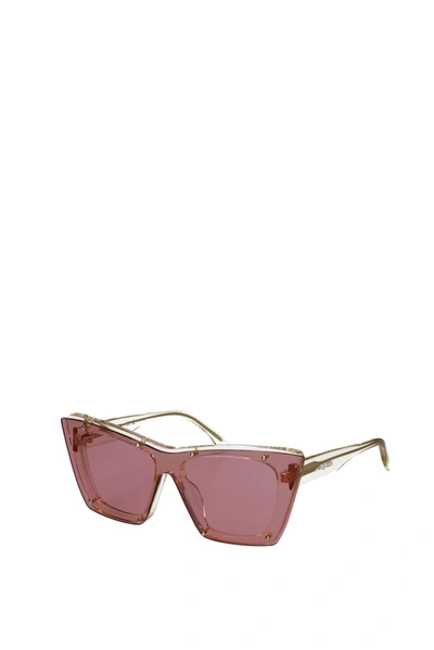 Alexander Mcqueen Sunglasses Acetate Gold Pink