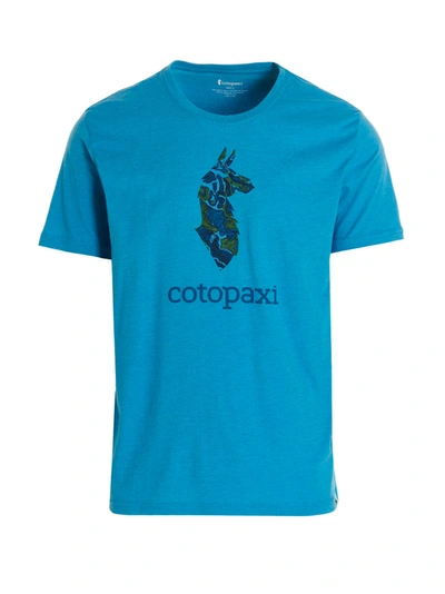Cotopaxi T-shirt 'altitude Llama' In Light Blue