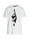 Raf Simons Graphic-print Cotton T-shirt In White