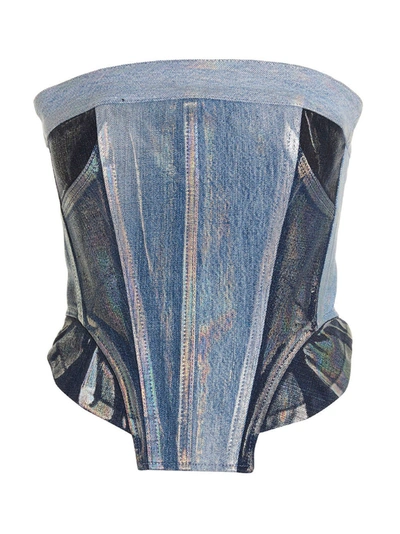 1/off Top 'corset Jeans Coated' In Multicolour