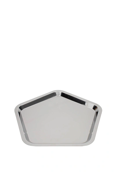 Alessi Trays And Serving Plates Territoire Intime Stainless Steel 18/10 Silver