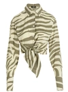 Balmain Multicolor Zebra Print Shirt