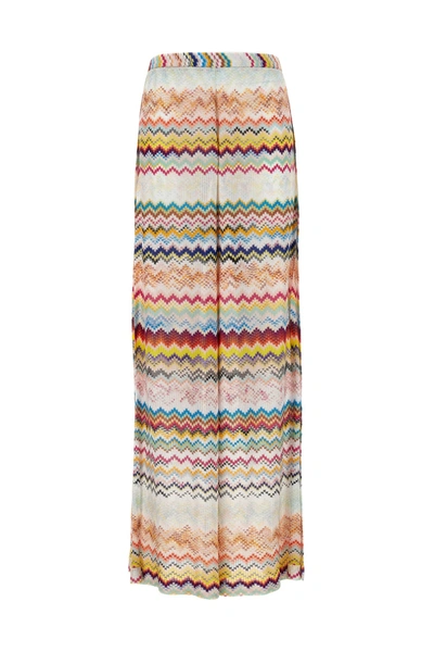 Missoni Zig-zag Wide-leg Trousers In Multicolor