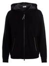 Brunello Cucinelli Hooded Top With Front Pockets And Ribbed Finish