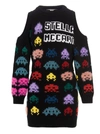 Stella Mccartney Gamer Intarsia-knit Cut-out Dress