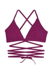 Isabel Marant Solange Beachwear In Viola Synthetic Fibers