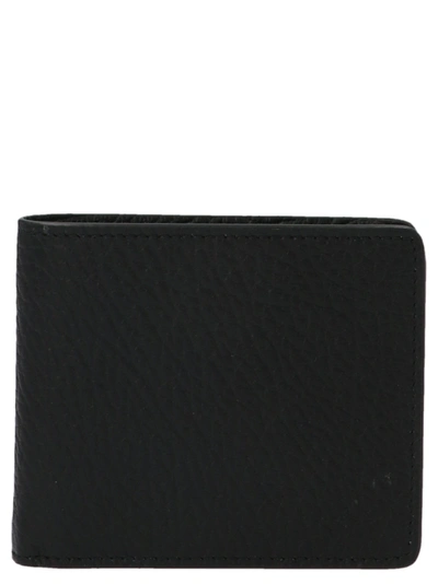 Maison Margiela Wallet With Stitching Detail In Black