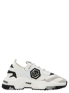 Philipp Plein Predator Sneakers In White Polyurethane