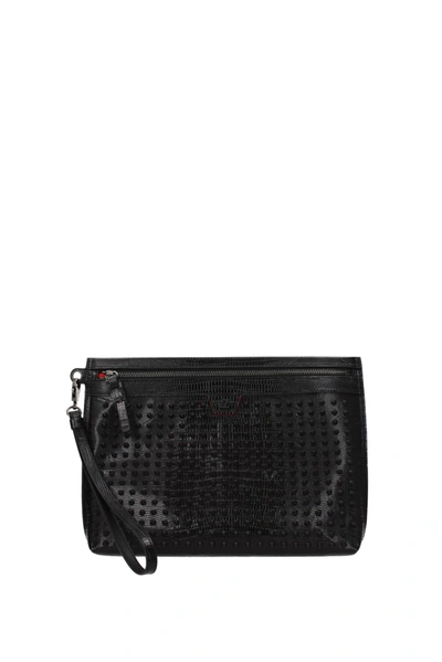 Christian Louboutin Clutches Leather Black