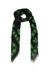 Alexander Mcqueen Skull Printed Modal-blend Scarf In  Black