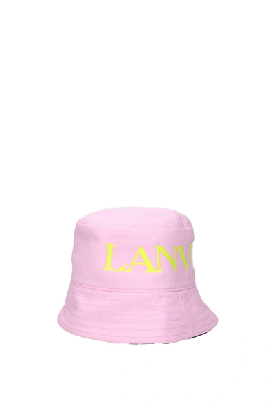 Lanvin Hats Cotton Pink Multicolor