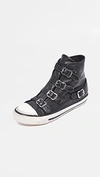 ASH VIRGIN BUCKLED HIGH TOP trainers