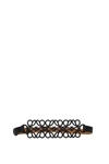 LOEWE THIN BELTS ANAGRAM CUT-OUT LEATHER BLACK