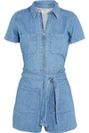 MADEWELL COTTON AND LINEN-BLEND PLAYSUIT