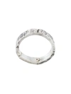 Emanuele Bicocchi Hammered Band Ring In Silver