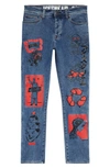 Ice Cream Infamous Straight Leg Jeans In Blue Jean