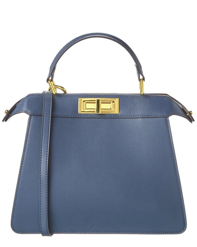Tiffany & Fred Smooth Nappa Leather Satchel In Blue