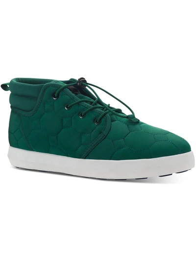 Sun + Stone Fin Mens Puffer Winter Ankle Boots In Green