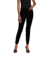 L Agence Piper Velvet Jeans In Noir In Black
