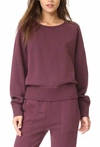 Rag & Bone Classic Fit Pullover Sweater In Port In Red