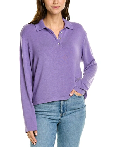 Donni . Polo Sweater In Purple
