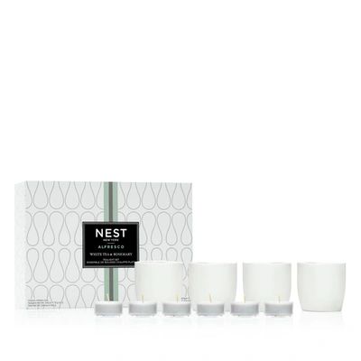 Nest New York White Tea And Rosemary Alfresco Tealights Set