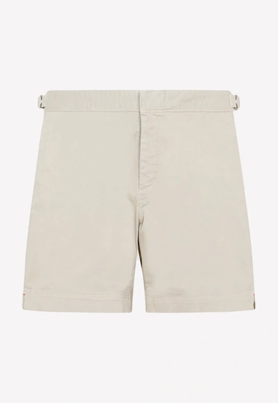 Orlebar Brown Bulldog Stretch-cotton Shorts In Nude