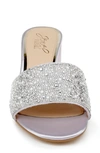 Jewel Badgley Mischka Della Sandal In Light Lilac