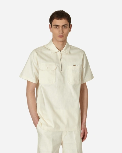 Dickies Pop Trading Company Shortsleeve Shirt Off White In Brown