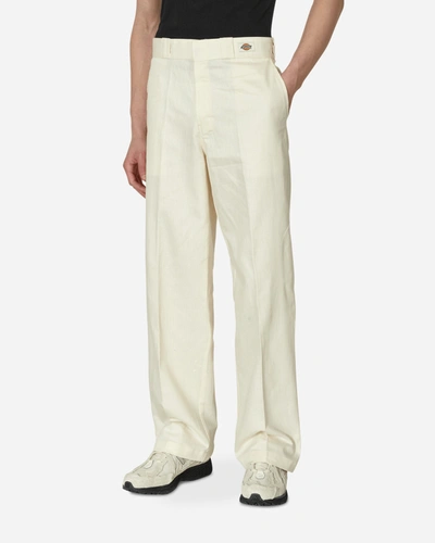 Dickies Pop Trading Company Work Trouser Off White In Brown