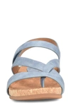 Eurosoft Gianetta Slingback Platform Sandal In Denim Print