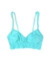 Hanky Panky V-neck Retro Lace Bralette In Blue