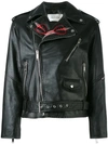 VALENTINO VALENTINO LOVE BLADE EMBROIDERED LEATHER JACKET - BLACK,SPECIALISTCLEANING