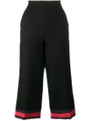 GUCCI GUCCI PAJAMA PANT WITH WEB DETAIL - BLACK,462566ZIR0212058809