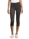 ANDREW MARC Solid Cropped Leggings